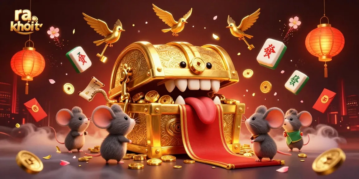 Experience thrilling moments with ra khơi tv in this vibrant 3D casino adventure illustration.