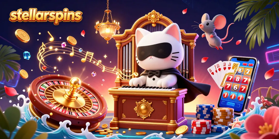 Experience stellarspins with a captivating 3D casino scene full of vibrant characters and dynamic gaming elements.