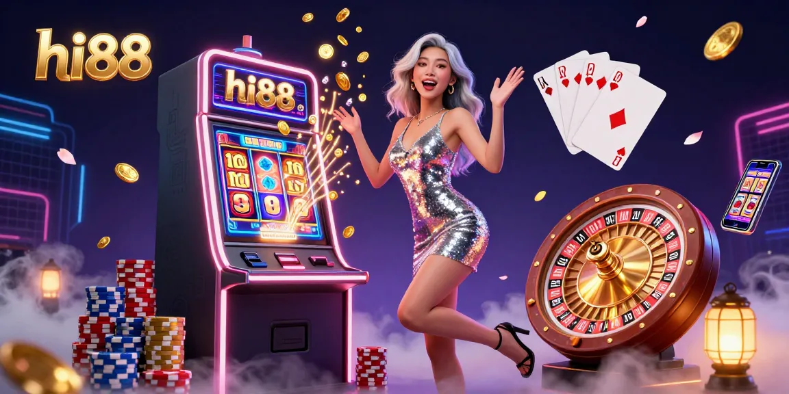 Win big at hi88 with dynamic casino experience featuring elegant slot machines and sparkling visuals.