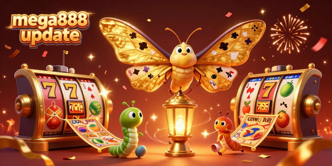 Experience the mega888 update with golden-themed casino scenes and dynamic luck symbols.
