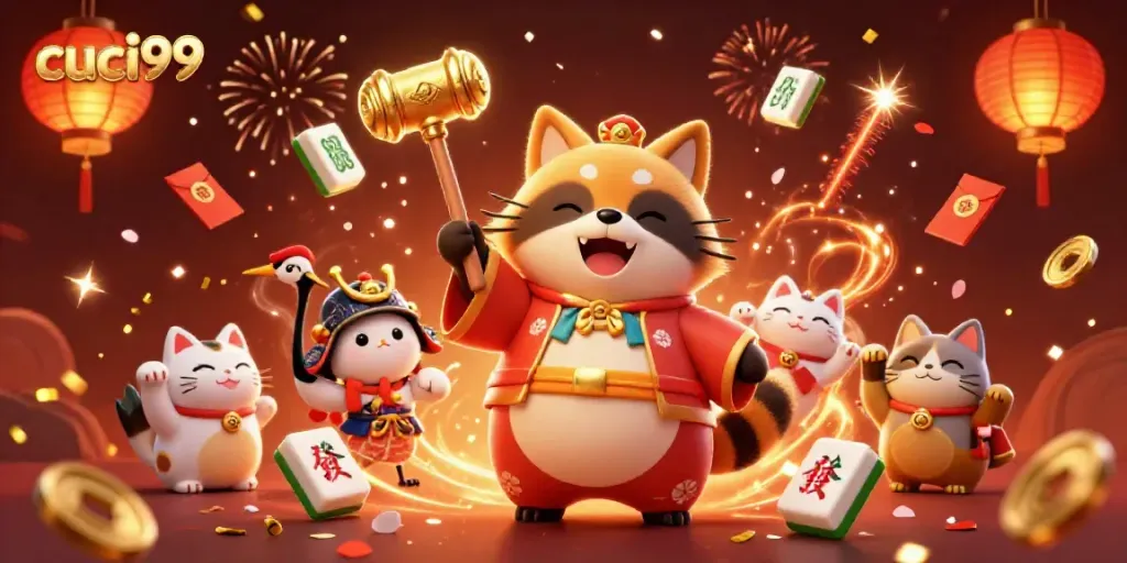 Engage with exciting slots and promotions at cuci99 in a vibrant festival-themed digital scene.